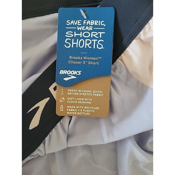 Brooks Women's Chaser 3" Running Athletic Shorts Lavender Rose Size Large - Picture 6 of 8